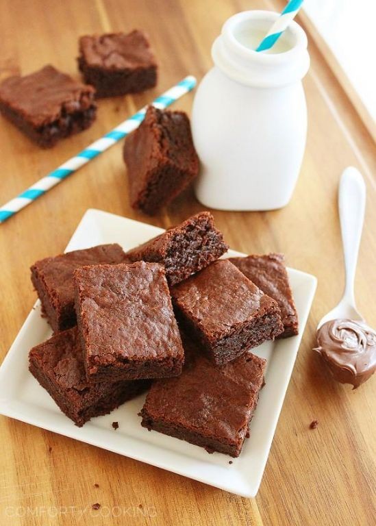 3-Minute Nutella Brownie