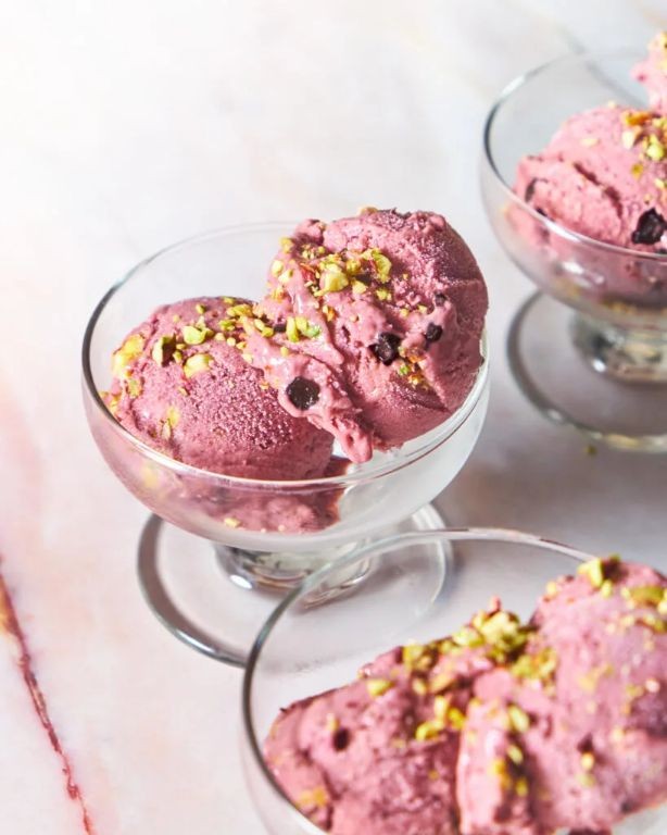 Acai Powder Coconut Ice Cream