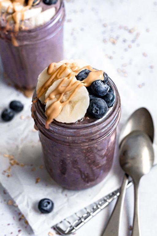 Acai Powder Overnight Oats