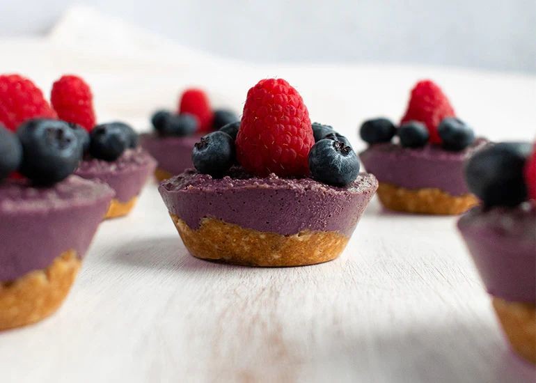 Acai Powder Vegan Cheesecake