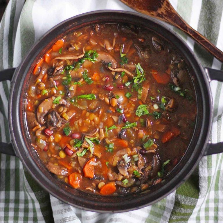 Adzuki Bean Soup with Vegetables