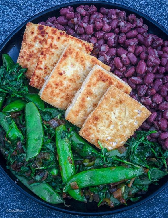Adzuki Bean and Tofu Stir-Fry