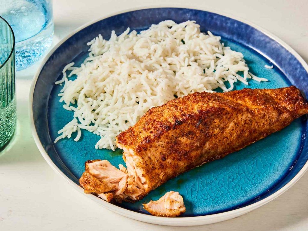 Air Fryer Crispy Salmon with Cajun Seasoning