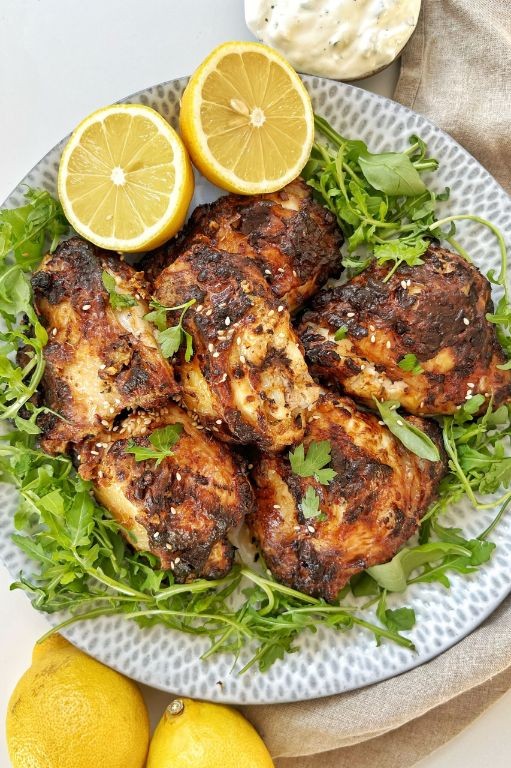 Air Fryer Greek-Style Lemon Chicken