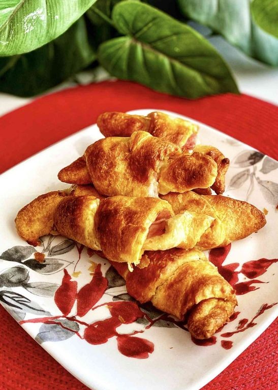 Air Fryer Ham and Cheese Croissants