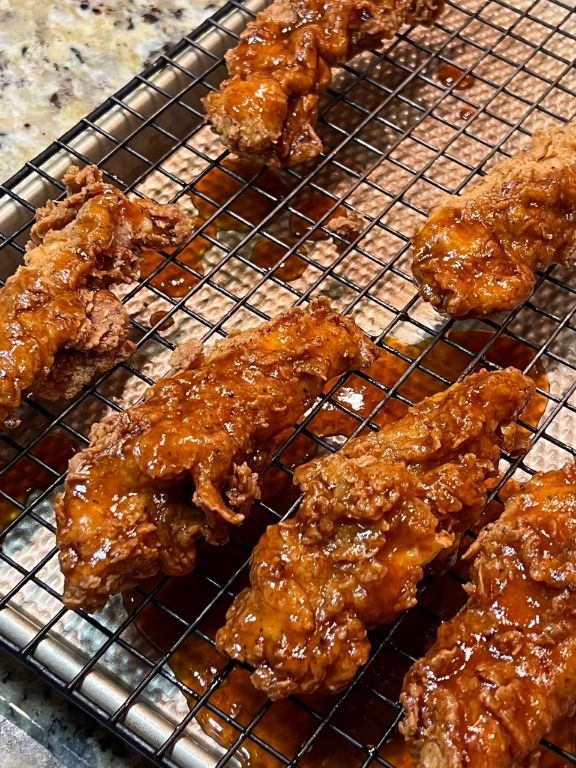 Air Fryer Honey Sriracha Chicken Tenders