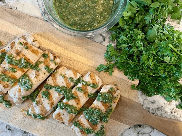 Air Fryer Mahi Mahi with Chimichurri
