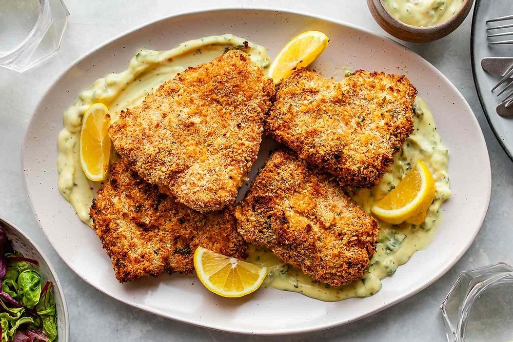 Air Fryer Panko-Crusted Haddock