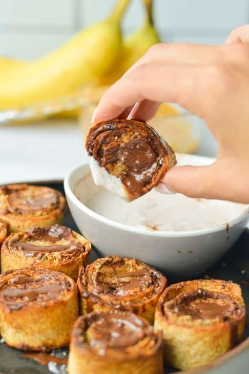 Air Fryer Peanut Butter Banana Roll-Ups