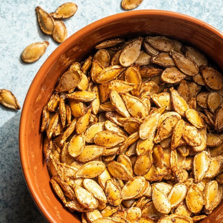 Air Fryer Spiced Pumpkin Seeds