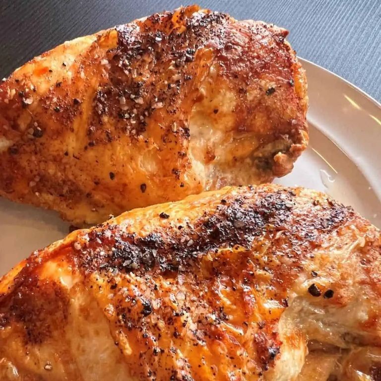 Air Fryer Split Chicken Breast with Herbs