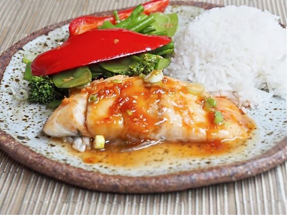 Air Fryer Sweet Chili Haddock