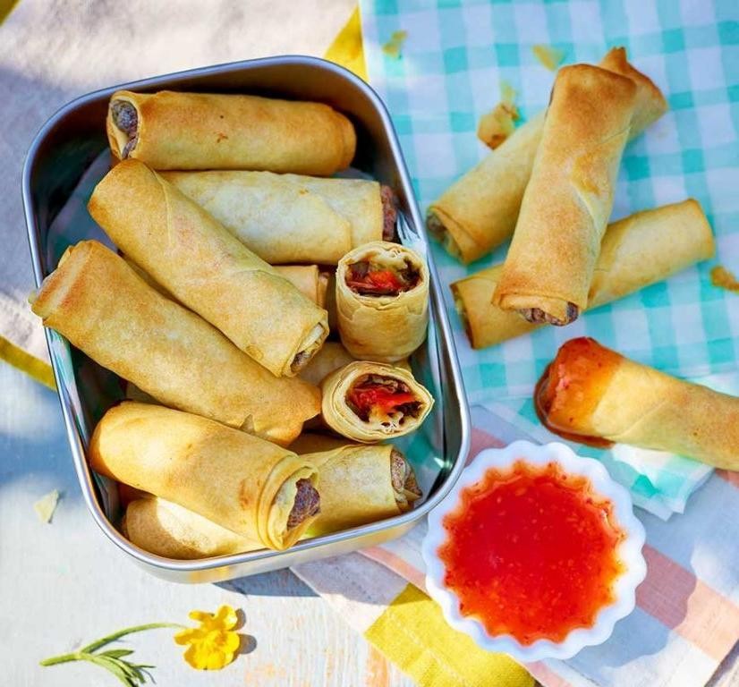 Air Fryer Veggie Spring Rolls