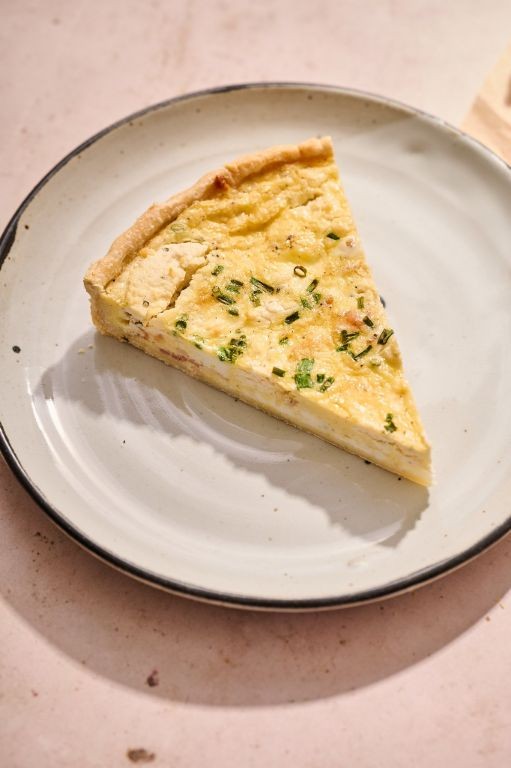 Alouette Cheese and Bacon Quiche
