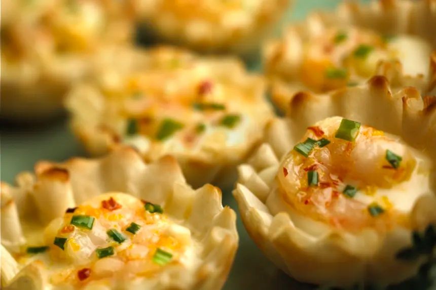 Alouette Cheese and Shrimp Phyllo Cups