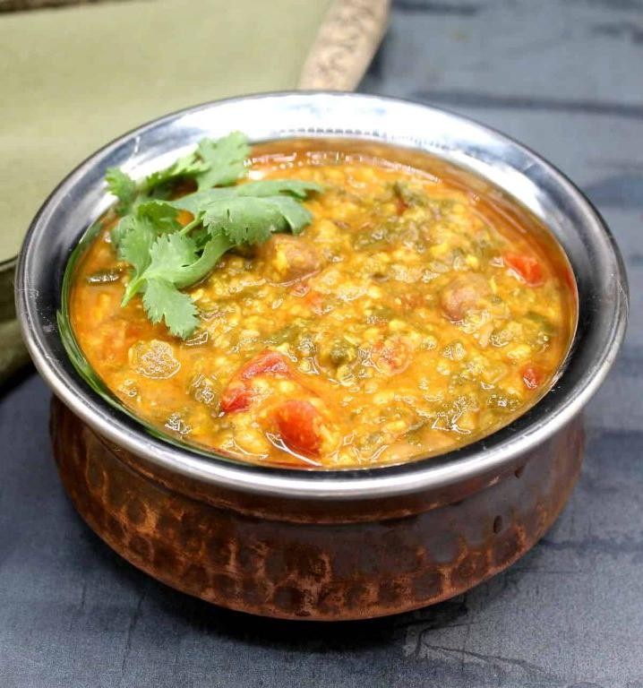 Amaranth Leaves and Spinach Dal