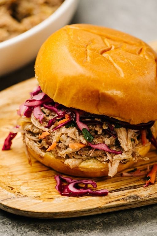 Apple Cider Pulled Pork Sliders