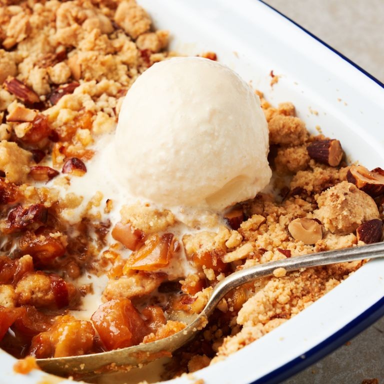 Apple Ginger Cobbler with Warm Spices