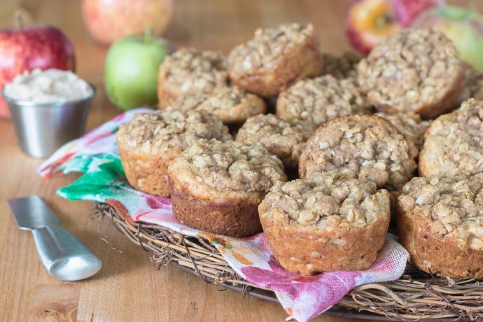 Apple Mascarpone Streusel Muffins