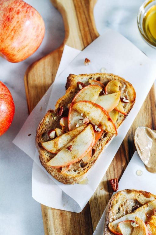 Apple and Almond Butter Toast