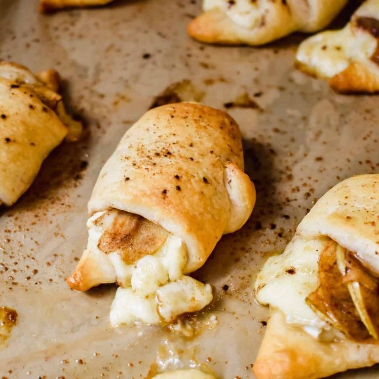 Apple and Brie Crescent Roll Casserole