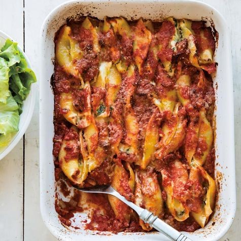 Arugula and Ricotta Stuffed Shells