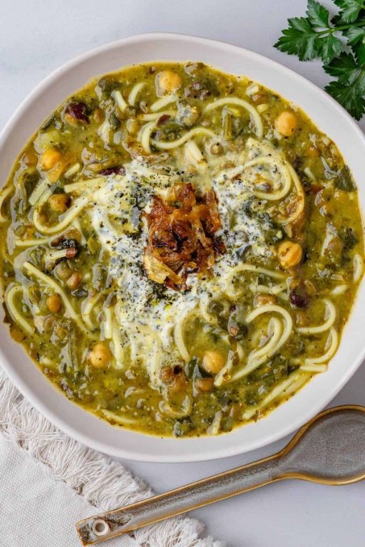 Ash Reshteh (Persian Noodle Soup)