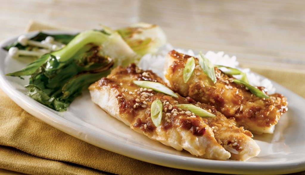 Asian Glazed Grilled Rockfish