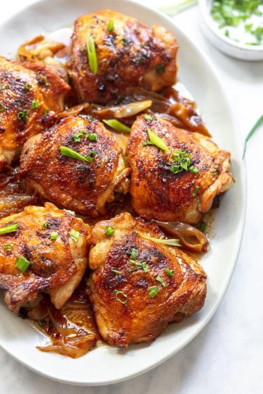 Asian Style Soy Ginger Baked Chicken Legs