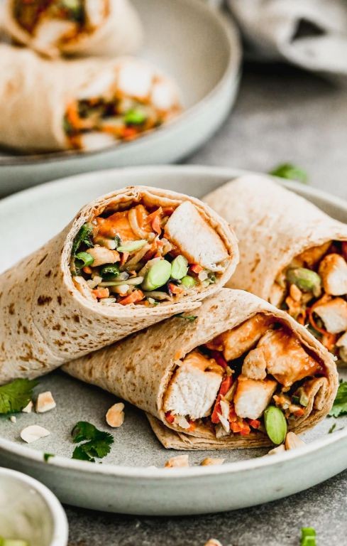 Asian Zing Fried Chicken Wrap