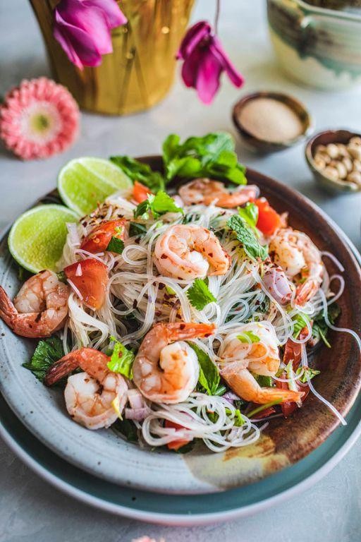 Asian-Inspired Seafood Noodle Salad