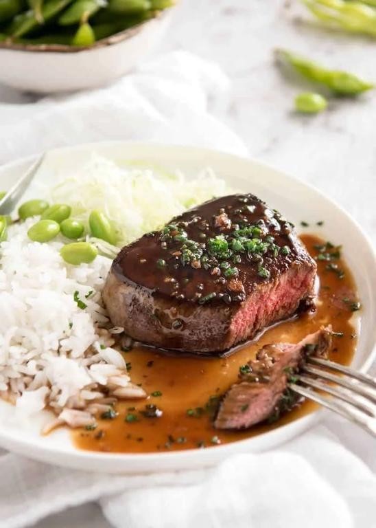 Asian-Inspired Soy Glazed Sirloin Tip Steak