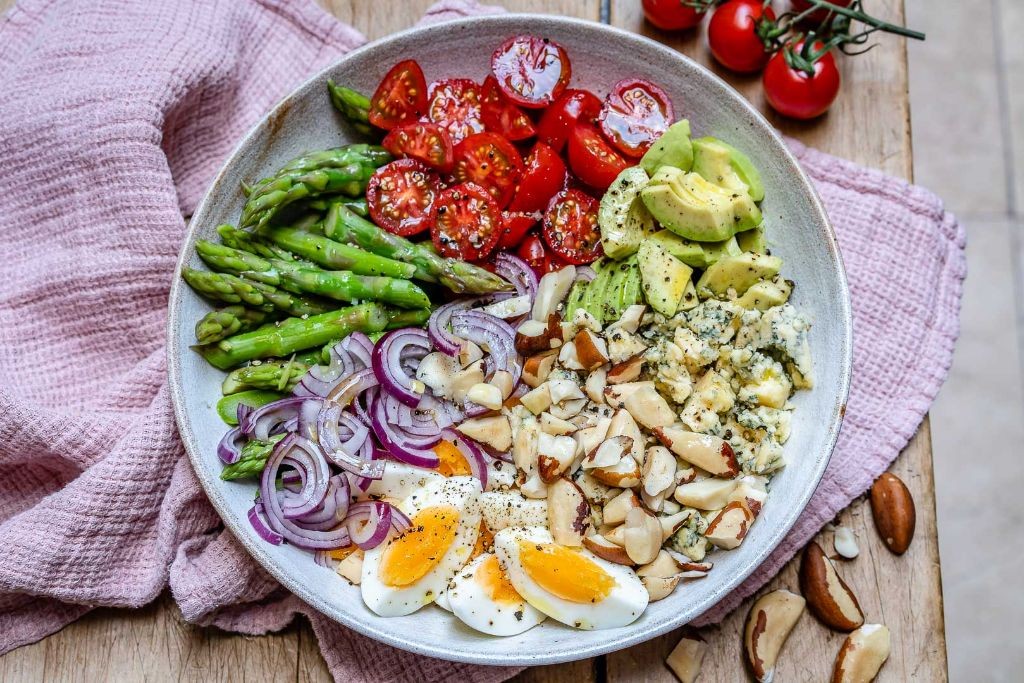 Asparagus and Avocado Keto Salad