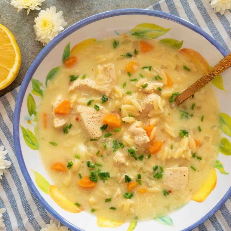 Avgolemono Soup (Lemon Chicken Orzo)