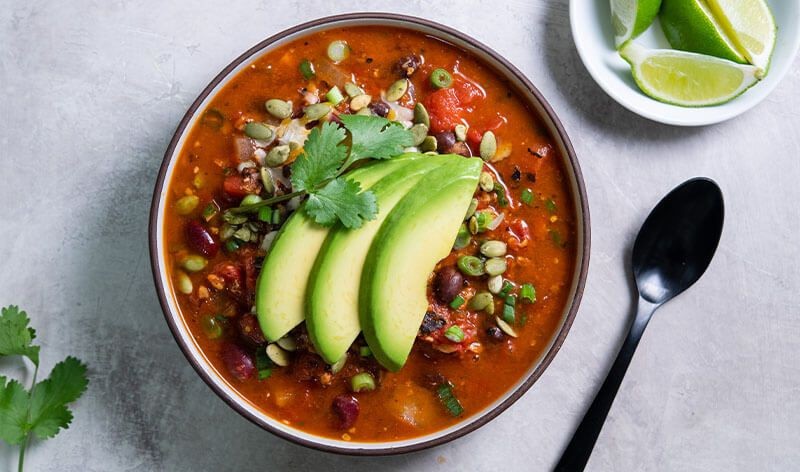 Avocado Lime Taco Soup