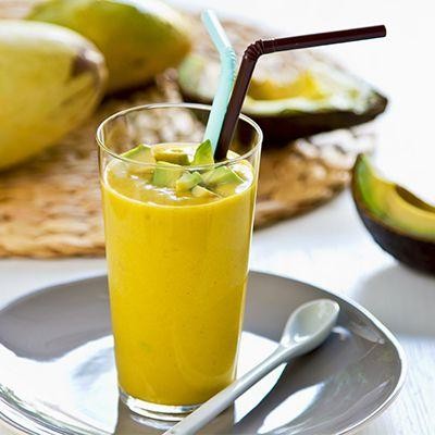 Avocado Mango Lassi with Lime Zest