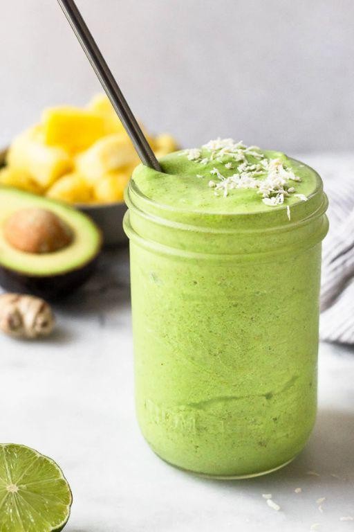 Avocado Spinach Pineapple Smoothie