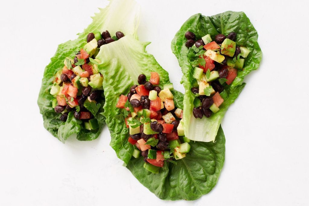 Avocado and Black Bean Lettuce Wraps