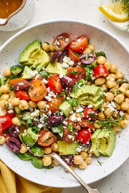 Avocado and Chickpea Salad