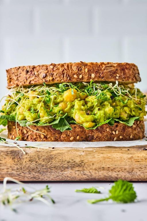 Avocado and Chickpea Smash Toast