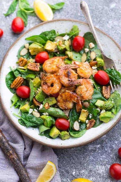 Avocado and Spinach Low Carb Salad