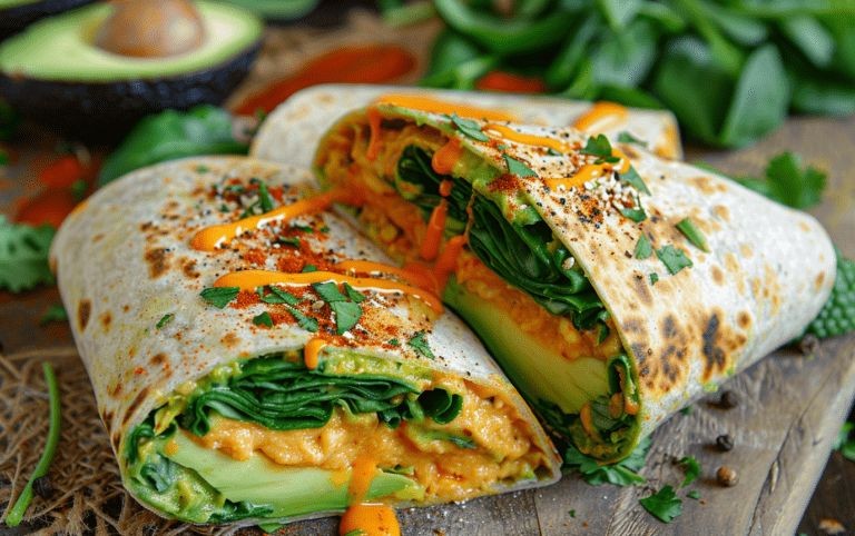 Avocado and Spinach Superfood Wrap