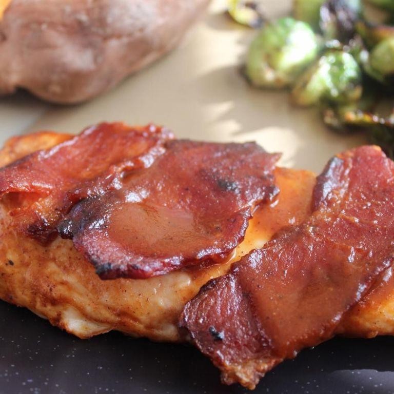 BBQ Baked Chicken Breast with Bacon