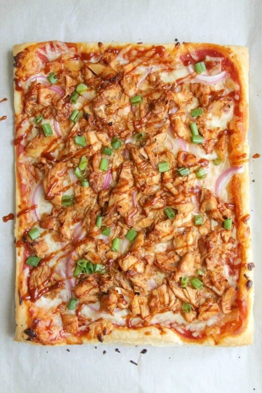 BBQ Chicken Pizza Puffs