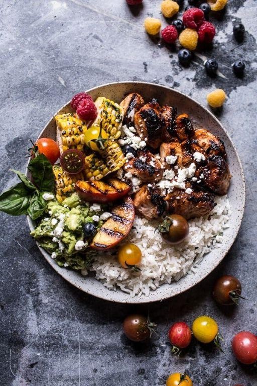 BBQ Chicken and Rice with Corn