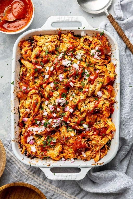 BBQ Chicken and Sweet Potato Casserole