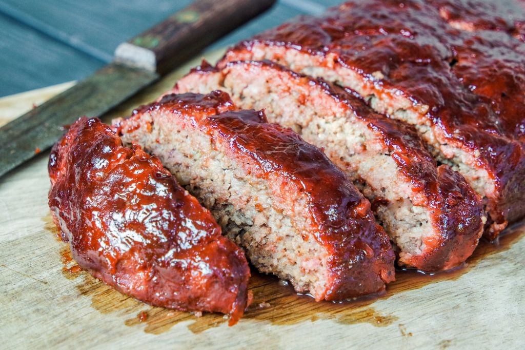 BBQ Glazed Smoked Meatloaf