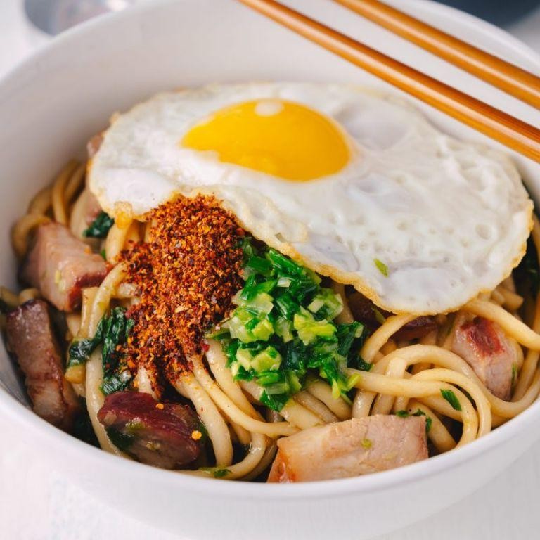 BBQ Pulled Pork Egg Noodle Skillet