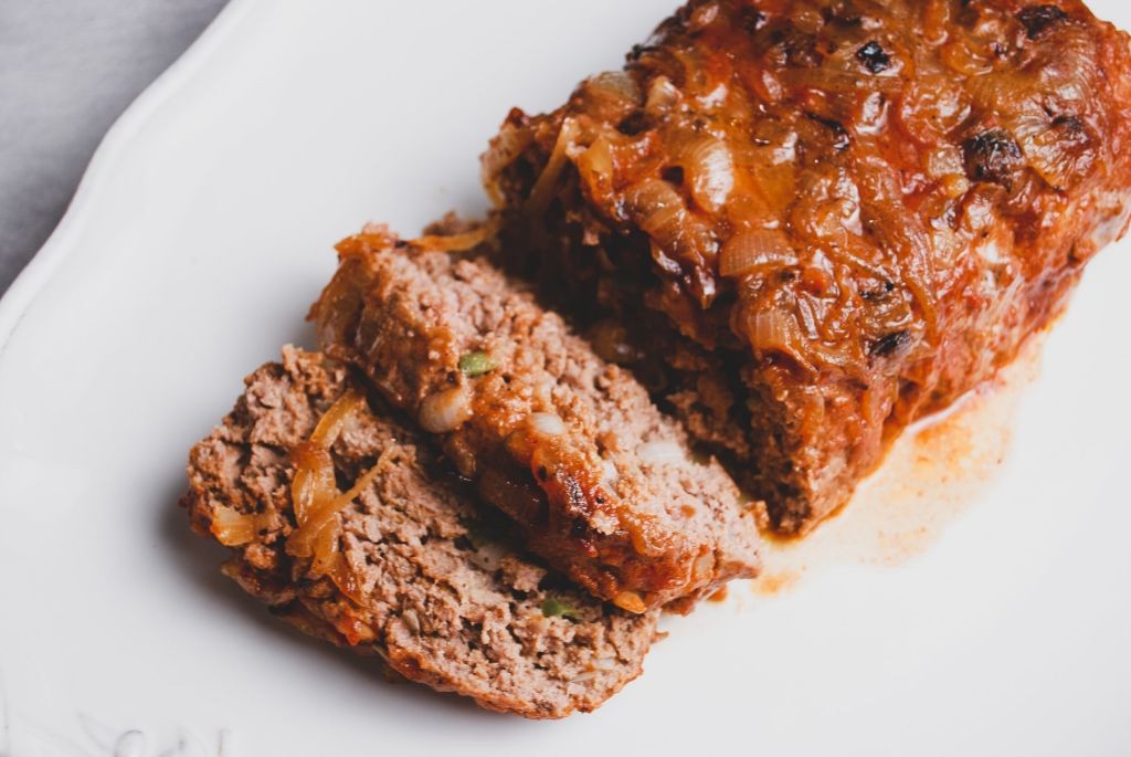 BBQ Turkey Meatloaf with Caramelized Onions