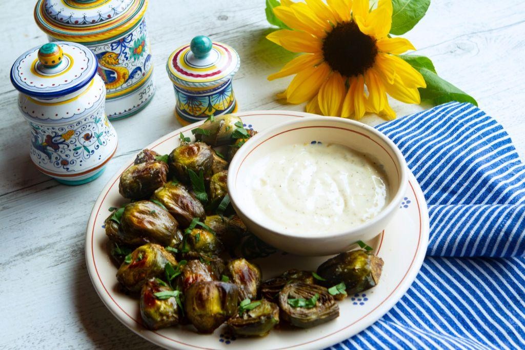 Baby Artichoke and Lemon Butter Sauce